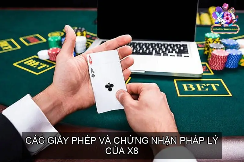 Các giấy phép và chứng nhận pháp lý của X8